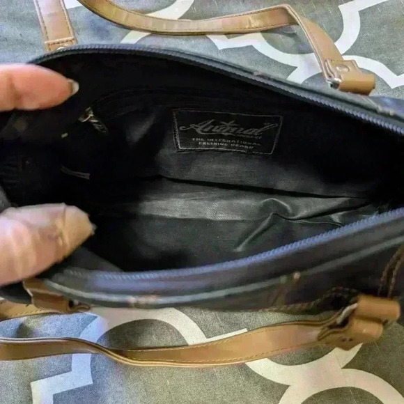 Vintage Animal small shoulder  bag trendy brown early 2000s - Picture 7 of 7